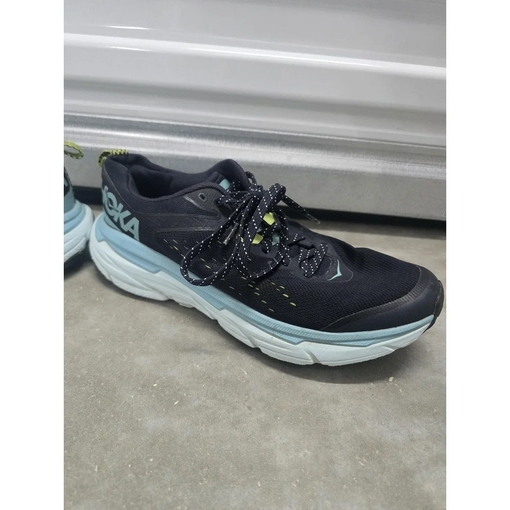 Hoka One One Challenger ATR‎ 6 Women's Trail Running Shoes Black Aqua Size 8B
